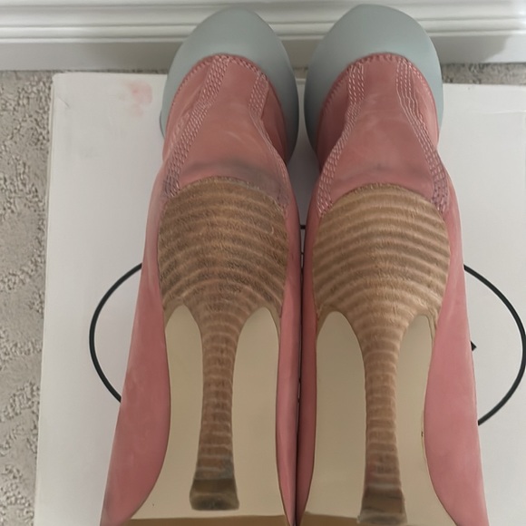 Pink Nubuck booties 8 - Picture 9 of 9